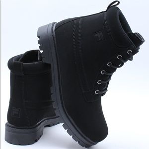 Black Fila Edgewater Hiking Boots